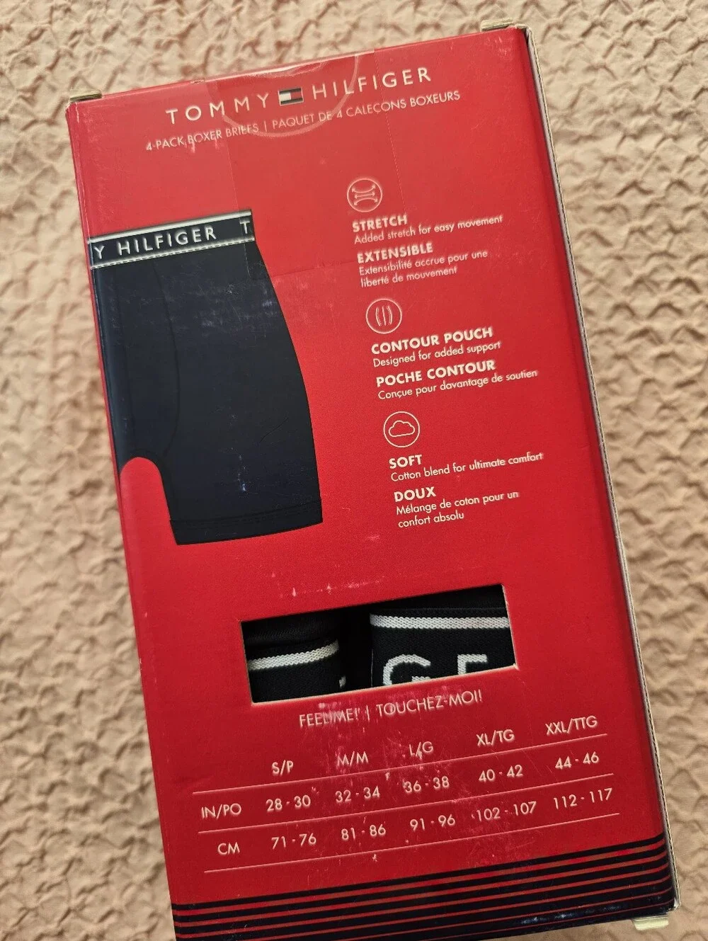 Tommy Hilfiger Men's Cotton Stretch Boxer Briefs Pack Size M Pack Of 4